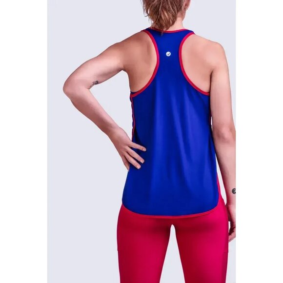 Endeavor Molly Tank Top XS Maritime/Red Lightweight 4-Way Stretch Relaxed Fit - Picture 1 of 3